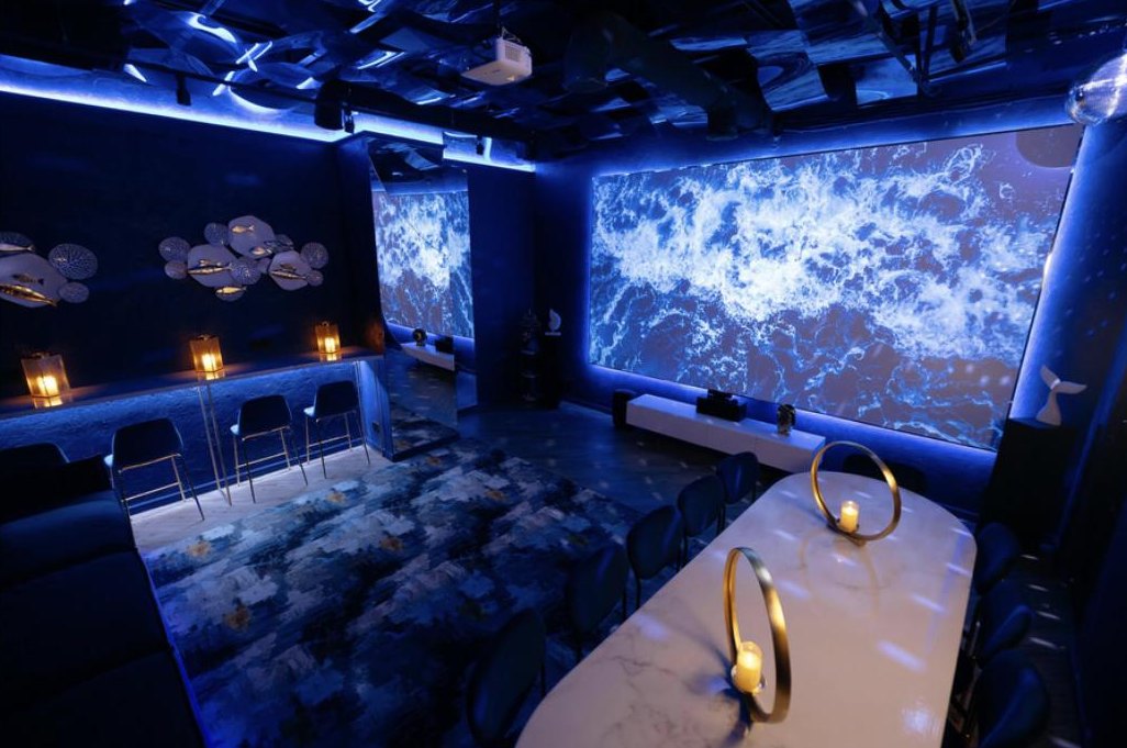 A private cinema room at Secret, Halo